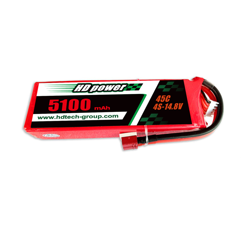 HD POWER 5100mAh 45C 4S 14.8V Lipoatterie