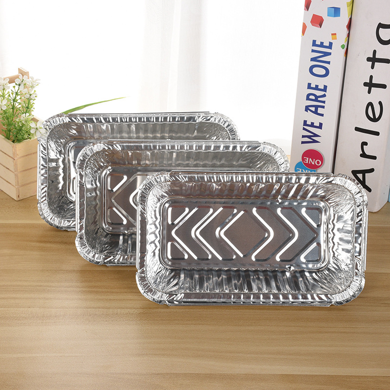 Lebensmittelbehälter Aluminiumfolie mit Lid biologisch abbaubarer Mikrowellenaluminiumsfolie Mitnehmen Lebensmittelbehälter Lunchbox