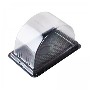 Einweg-ungiftige Blisterbox in Lebensmittelqualität, gewölbt, klare Tortenschachtel zum Mitnehmen, Verpackung, Dessertverpackung