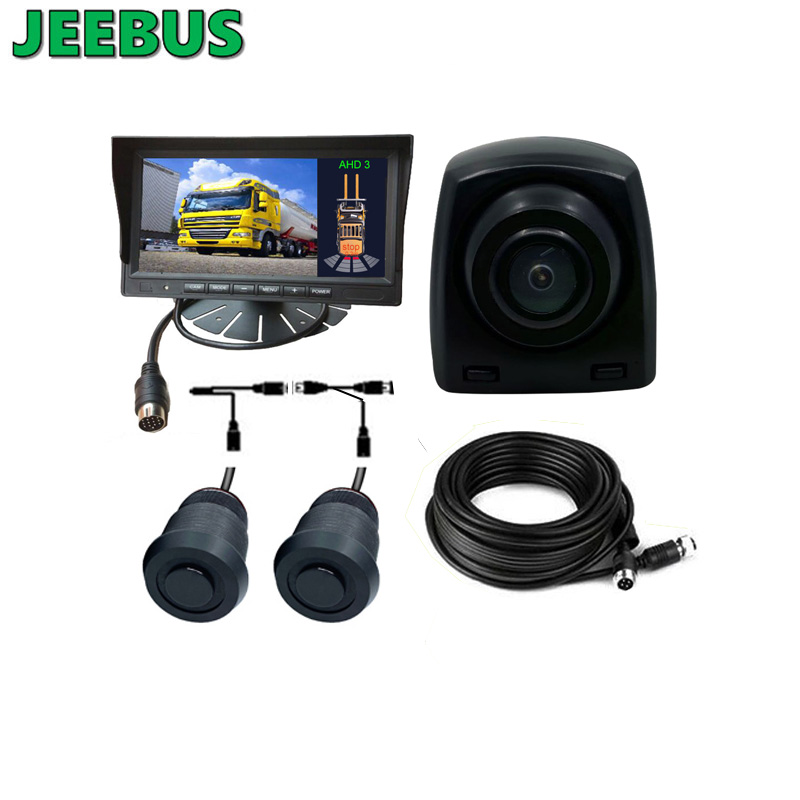 HD Night Vision Car Reverse Camera mit 2Sensoren Ultasonic Digital Detection Radar Parking Sensor Monitoring System