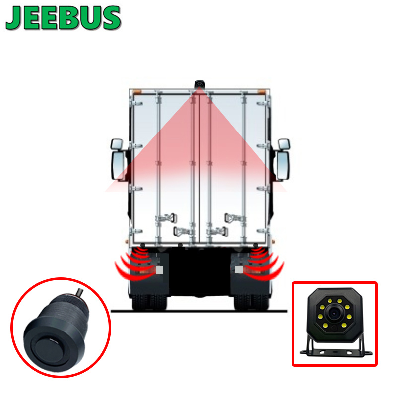 JEEBUS Backup-Kamera Vision Parksensor-Überwachungssystem Ultraschall-Digitalradar-Detektionssensor-Anzeige