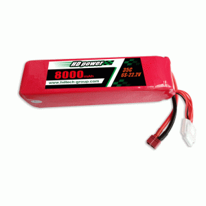 HD POWER 8000mAh 6S 35C 22,2V für UAV