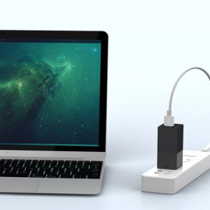 65W PD-Ladegerät GaN Tech 2-Port-Schnellladegerät