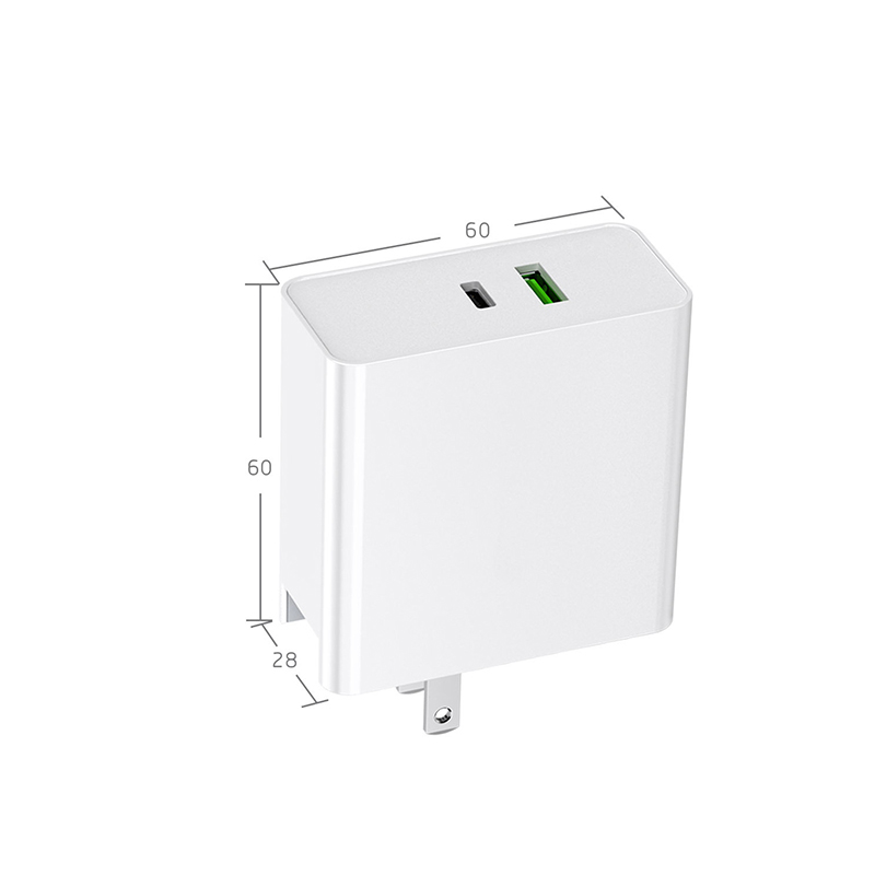 87W PD-Ladegerät 2-Port-Schnellladegerät