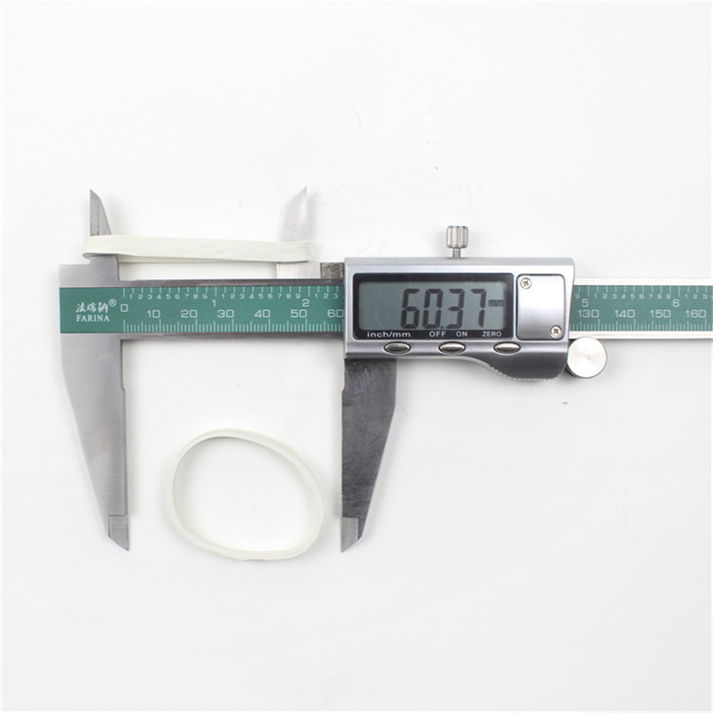 Anpassbarer Durchmesser 38 mm weiß verbreitertes Gummiband mit hoher Elastizität und Alterungsbeständigkeit für den Direktvertrieb von Bürokultur- und Bildungsfabriken