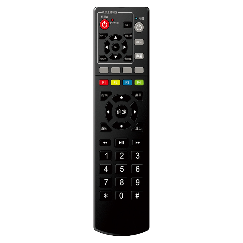 Heimanwendung bester Preis Kundenspezifische IR-Funkfernbedienung für TV \/ Set-Top-Box