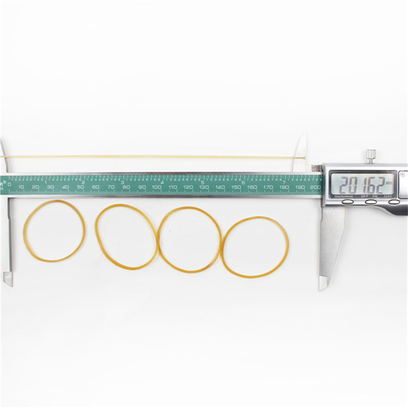Hochelastische Anti-Aging-gelbe transparente Gummiband Fabrik Großhandel anpassbare Gummiring