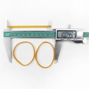 Hersteller kundenspezifisch verbreiterte Gummibänder gelb transparent hochelastisch Zähigkeit Industrie landwirtschaftliche Gummibänder