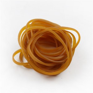 Hersteller kundenspezifisch verbreiterte Gummibänder gelb transparent hochelastisch Zähigkeit Industrie landwirtschaftliche Gummibänder