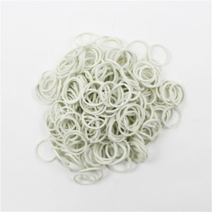 Factoty Direktvertrieb Mini weiße Gummibänder hohe Elastizität Festigkeit Zähigkeit Gummiring für Datenleitungsbündel