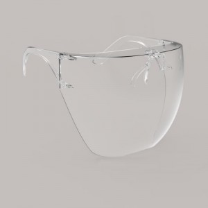 Anti-Spray-Sicherheitsausrüstung Kunststoff-Blocc-Gesichtsschutz mit Rahmen