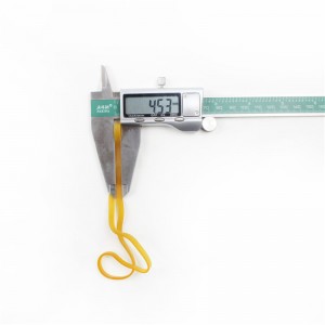 Werkseitig angepasster verlängerter und verbreiterter gelber transparenter Hochtemperatur-Anti-Aging-Industriegummiband