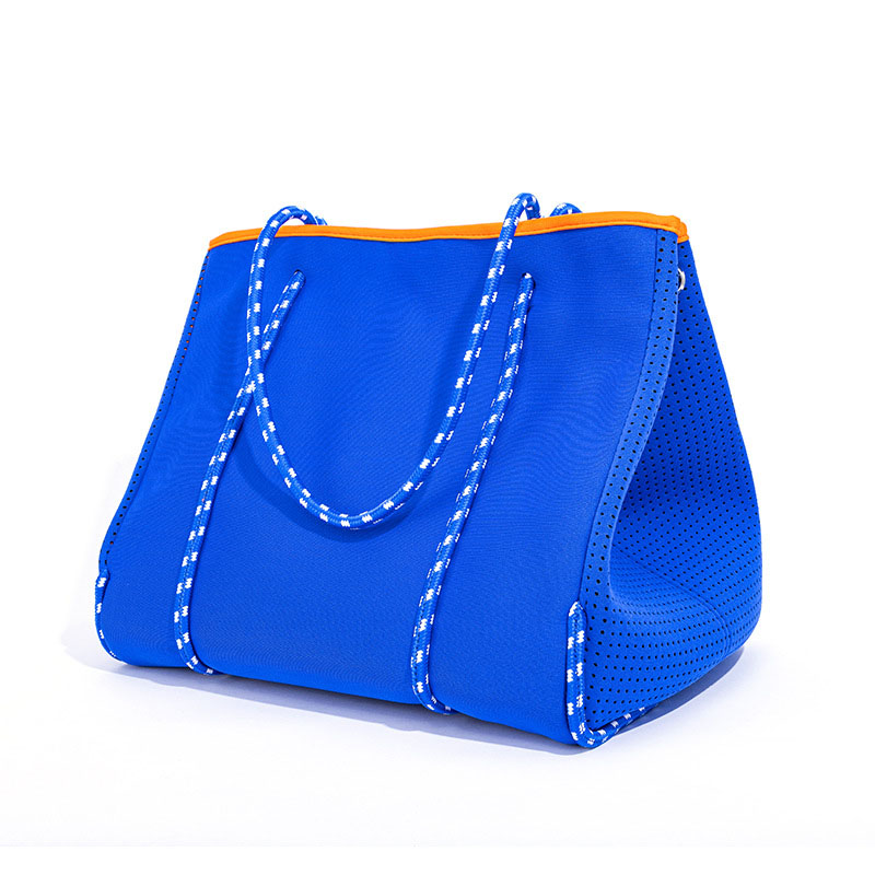 2021 Hot Selling perforierte Neopren Tasche Strandtasche Tragetasche Handtaschen für Frauen