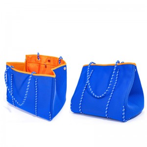 2021 Hot Selling perforierte Neopren Tasche Strandtasche Tragetasche Handtaschen für Frauen