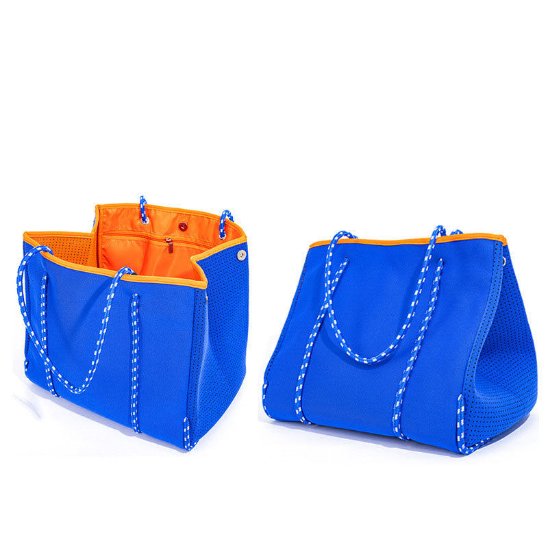 2021 Hot Selling perforierte Neopren Tasche Strandtasche Tragetasche Handtaschen für Frauen