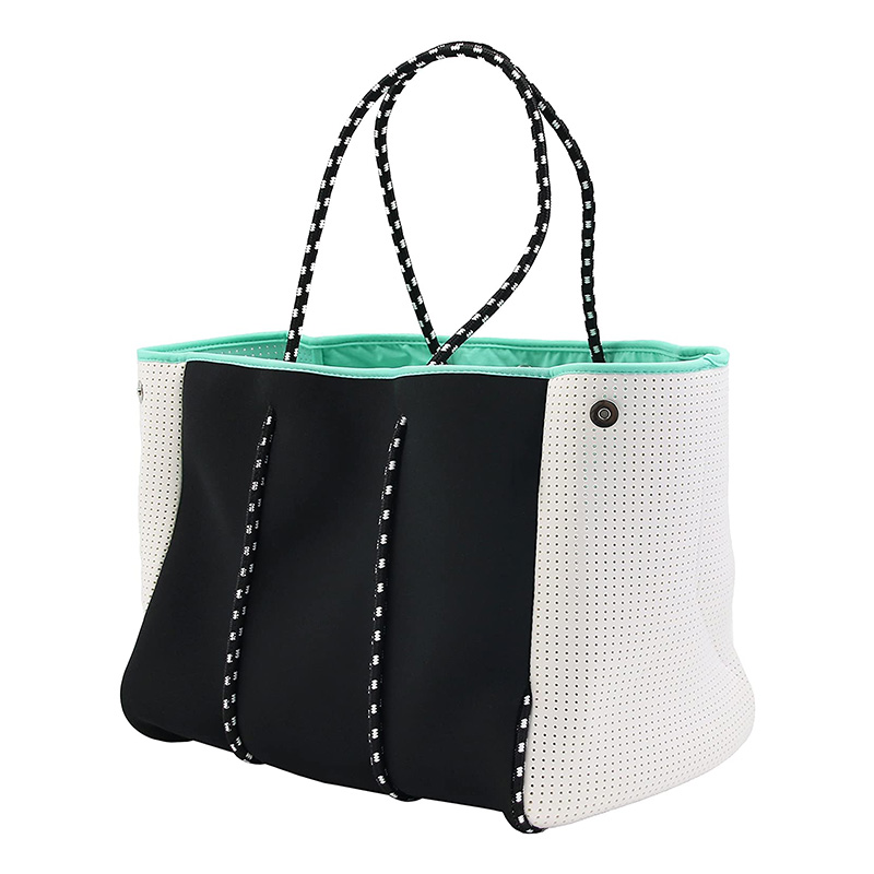Kundenspezifische Mehrzweck-Einkaufstasche Neopren-Strandtasche mit innerer Reißverschlusstasche