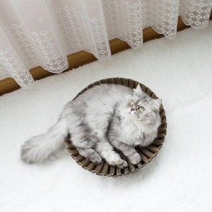 Sonnenblumenpapier-Katzen-Kratznest