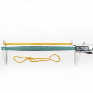 Kundengerechte verlängerte und erweitertenatürliche gelbe transparente dauerhafte dauerhafte hohe Resilienz Industrielle Gummibänder