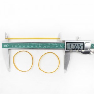 Hersteller-kundenspezifische erweitertenatürliche gelbe transparente dauerhafte High-Elastizitäts-Krabben-Bindung Gummiband