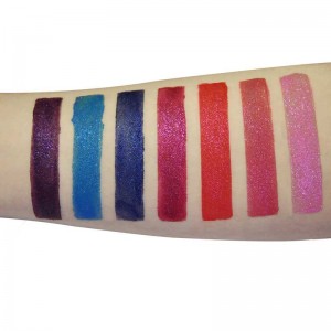 Glitzer flüssiger Lippenstift Diamant wasserdicht metallic lipgloss