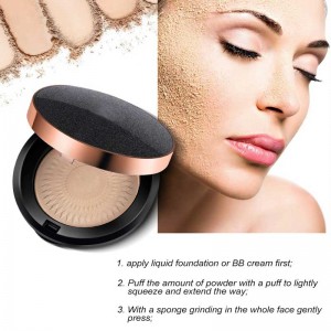 Custom Cosmetic Makeup Compact Presspulver