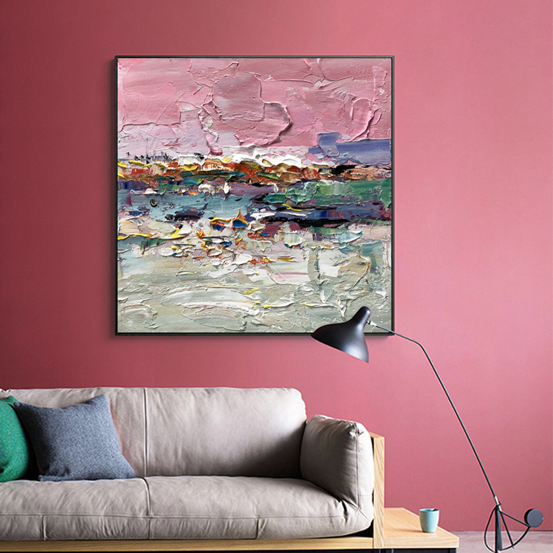 Leinwandrahmen Abstrakteneue design handgemalte Wohnkultur Foto Bild Bodenmalerei