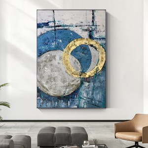 Neues Design 100% Handgemalte Leinwand Kunst Bild für Raumdekoration Abstrakte Vintage Ölgemälde