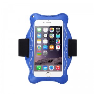 Kundenspezifische Logo-Fitnessstudio Armband Sport Armband Telefon Bag Fall für Handy Armbeutel Fall Neopren Telefonarmsack