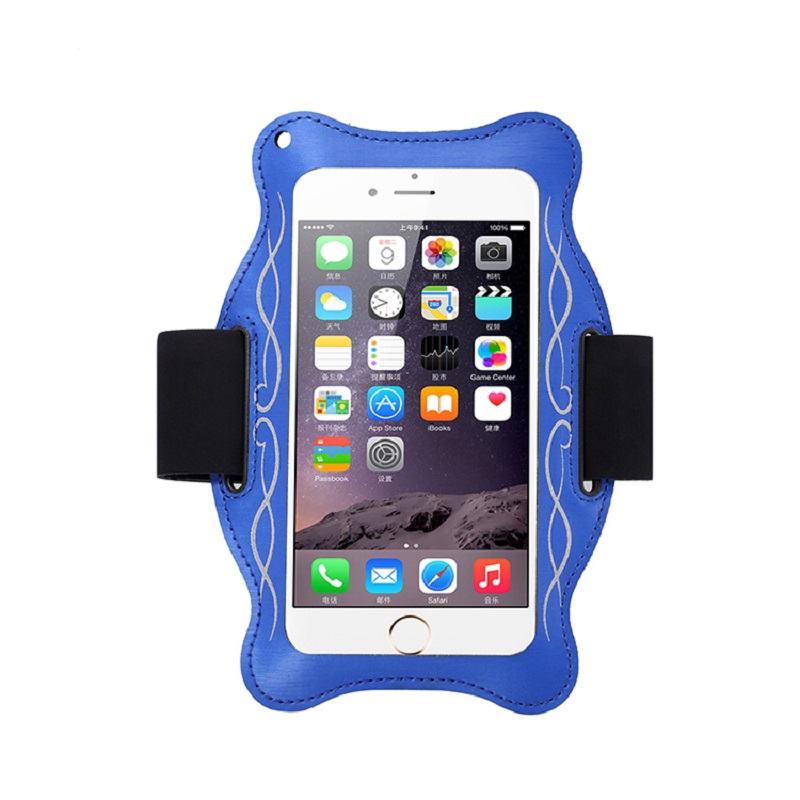 Kundenspezifische Logo-Fitnessstudio Armband Sport Armband Telefon Bag Fall für Handy Armbeutel Fall Neopren Telefonarmsack