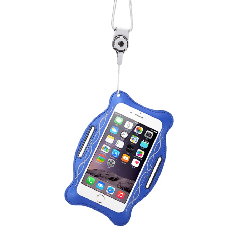 Kundenspezifische Logo-Fitnessstudio Armband Sport Armband Telefon Bag Fall für Handy Armbeutel Fall Neopren Telefonarmsack