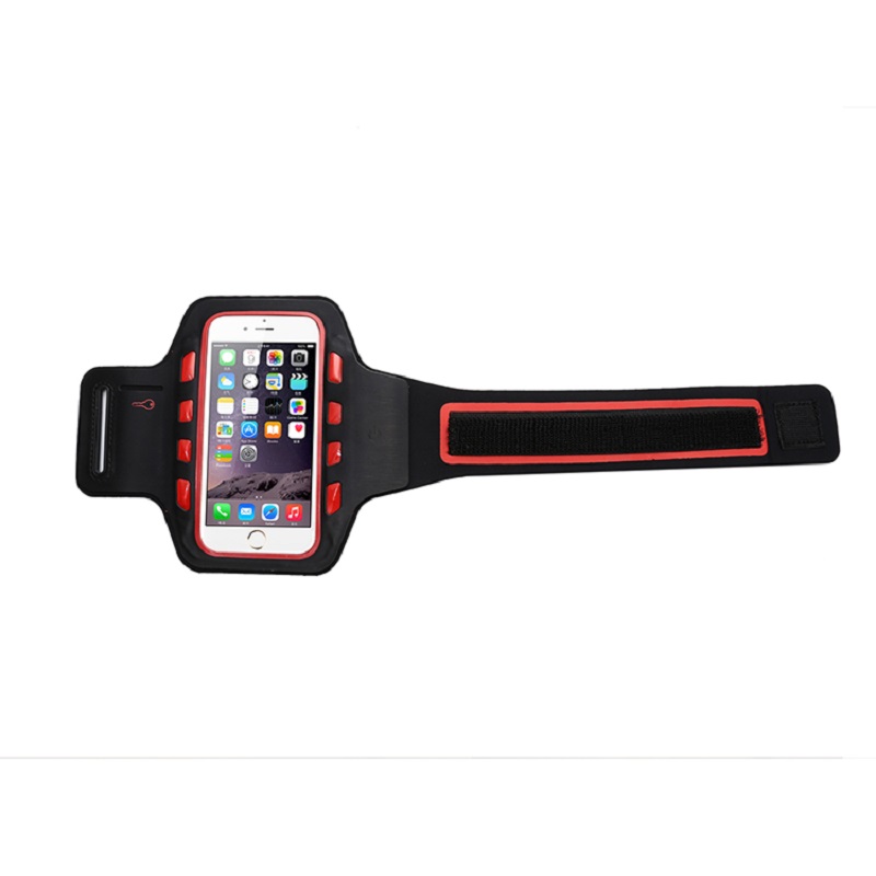 News Promotion Design Logo Seidendruck LED Sport Armband Licht Schutz Handy Armbänder Für iPhone 6- 4,7 Zoll