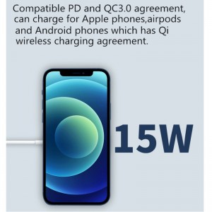 Magnetic MagSafe Wireless Phone Ladegerät 15W Tragbare Magssafe Ladegerät für Apple iPhone 12 11 Pro Max Best Selling Produkt Amazon Hot Style