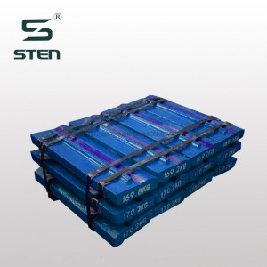 Rubber Master RM50, RM60, RM80, RM120 Schlagkrusher Bars, Schlagstangen Hohe Chrom, Mattensit und Keramikeinsätze