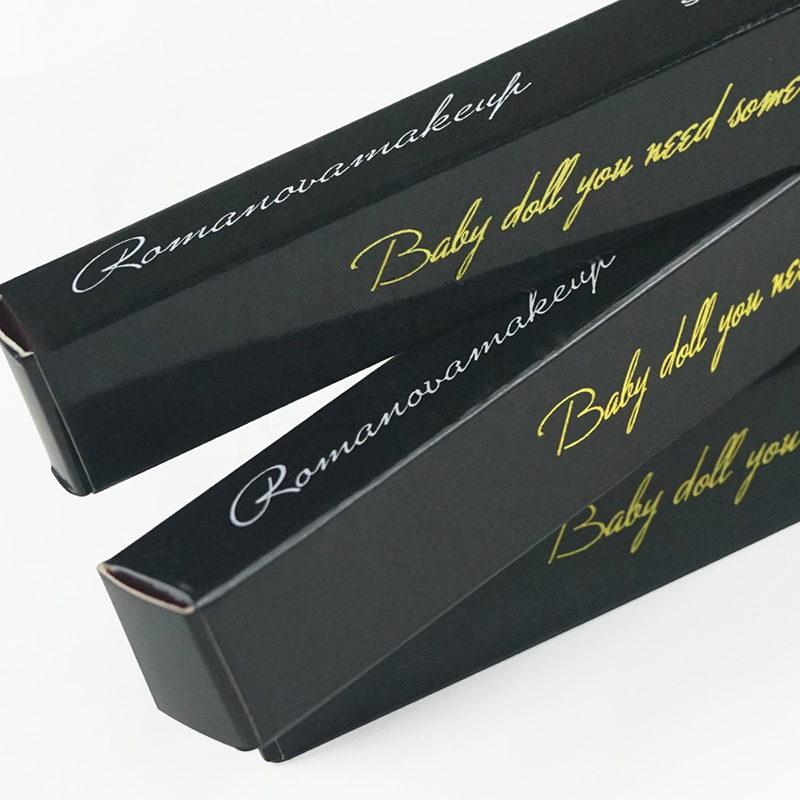 Heißer verkauf benutzerdefinierte druck kleiner lippenstiftsatz Falzpapierlippenglockenverpackungskasten