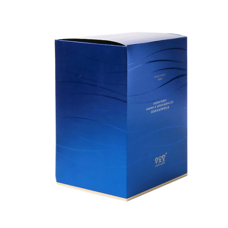 Benutzerdefinierte Hautpflegekosmetikprodukte Papierkästen Verpackung Tuck Top Auto Bottom