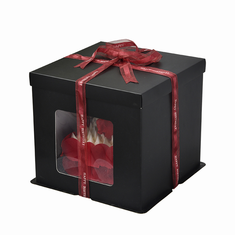 Neue Hochzeitstorte-Box Handgefertigte Luxus-Papier-Geburtstagskuchenkasten