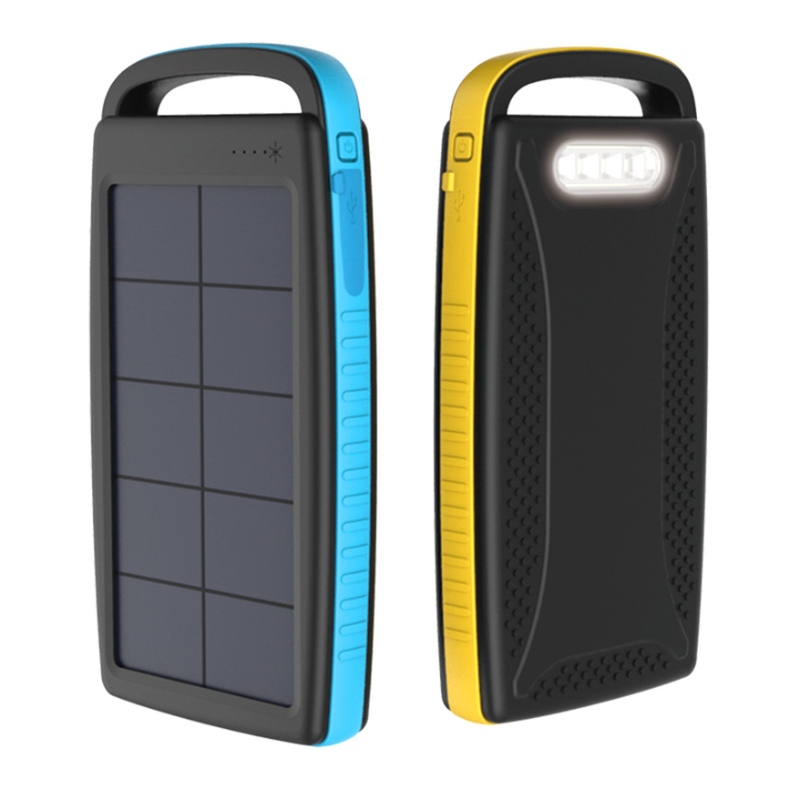 Amazon Waterproof Dual Solar Outdoor Ladegerät Tragbare Power Bank zum Wandern und Reisen