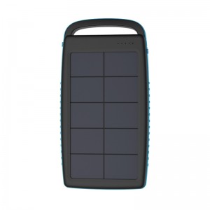 Amazon Waterproof Dual Solar Outdoor Ladegerät Tragbare Power Bank zum Wandern und Reisen