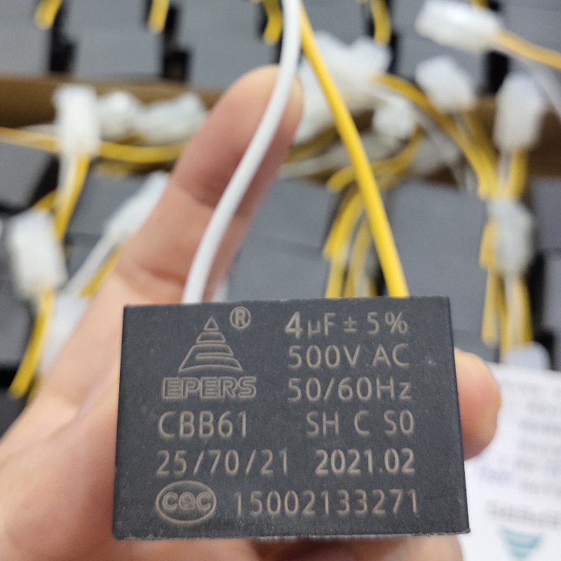 4uf 500 V S0 50/60Hz CBB61-Kondensator für den Abluftventilator