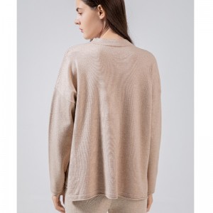 Lose Mode Trend Casual Joker Single Row Button Knit Top 68030#