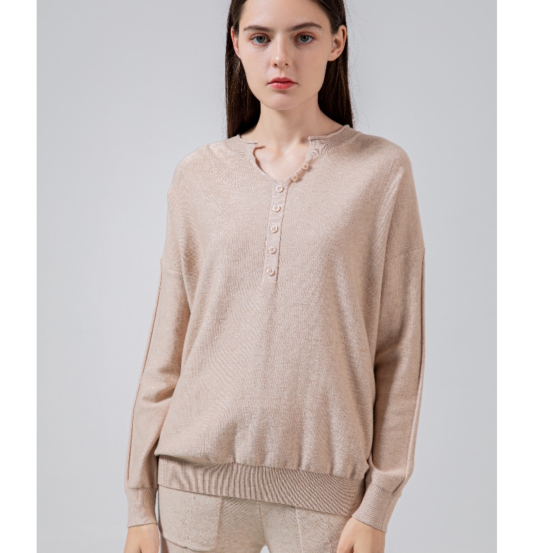 Modischer Trend Casual Joker Foundation Strick Kleine U Collar Single Top 68035#