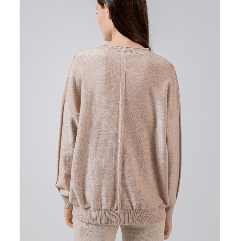 Modischer Trend Casual Joker Foundation Strick Kleine U Collar Single Top 68035#
