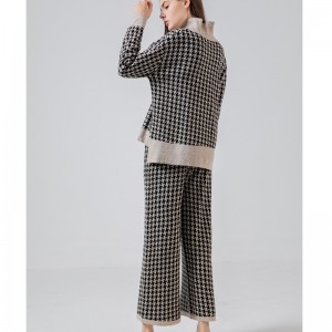 Modischer lässiger Joker gestrickt Qiandird-Putz-zweiteiliger Anzug 69002#