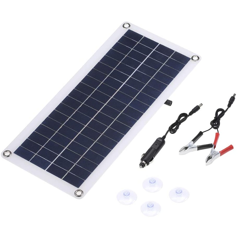 TYL 12W 18V 435 * 200 * 2.5mm Polysilicon Solarpanel für RV-Dachboot DC5V/DC12V 12W Dual-Ausgang Doppel-USB-Schnittstelle