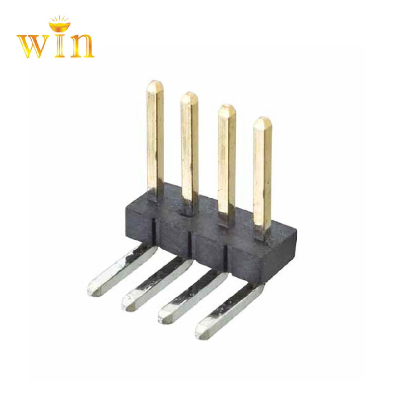 2.54mm 2P ​​/3P/4P rechtwinklig DIP-Pin-Header