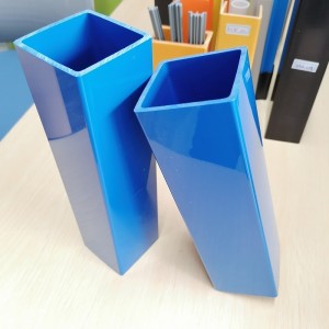 Kunststoffkastenabschnitt PVC-Quadrat-hohles Rohr-Kunststoff-Extrusionsrohr rechteckig geformt Polyvinylchlorid-Quadratrohr für Seifenhersteller