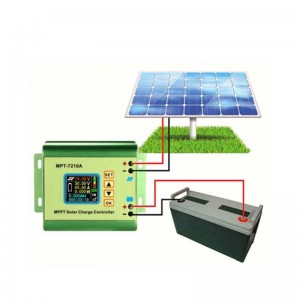 MPT7210A MPPT LCD Solar Panel Ladungsregler Aluminiumlegierung Solarregler für LIPO Batterieausgang 600W 24V 36V 48V 60V 72V