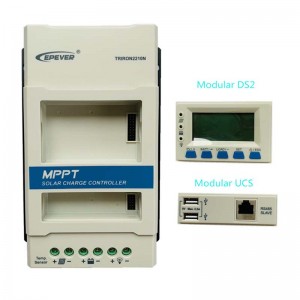EPEVER 40A TRONRON4215N Modular MPPT Solar Charge Controller 12V24VDC MAX.150V PV-Eingang LCD-Display-Panel-Regler-Controller