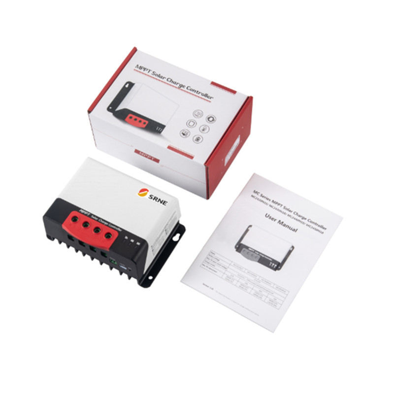 SRNE MC MPPT 20A 30A 40A 50A Solar Off-Grid Controller 12V/24V Auto MAX 100V Bluetooth Display Solar Batterieregler