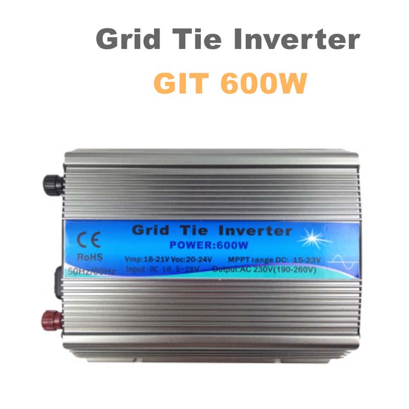 600W auf Gitter-Krawall-Inverter MPPT-Funktion 11-32V DC 110V 220V AC-Ausgang Reine Sinuswelle für Solarpanel-System